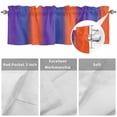 thumbnail image 3 of Color Striped Gradient Valances for Windows Modern Blue Purple Orange Minimalist Valance Curtains Rod Pocket Bathroom Small Window Treatments for Kitchen Living Room Bedroom, 54"x18", 3 of 7