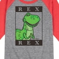 thumbnail image 3 of Toy Story 4 - Type Block Rex - Toddler & Youth Raglan Graphic T-Shirt, 3 of 6