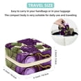 thumbnail image 5 of Grape Travel Portable Square Jewelry Box Organizer: Ideal Solution for Rings, Earrings, Necklaces, Bracelets, and More! Gift for Girls and Women., 5 of 6