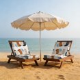 thumbnail image 4 of Outdoor Patio Cushion Covers 2 Pack Mid Century Patio Chair Cushion Covers with Ties and Zipper Modern Boho Abstract Leaf Waterproof Outdoor Seat Cushion Covers for Patio Furniture 22"x20", 4 of 4