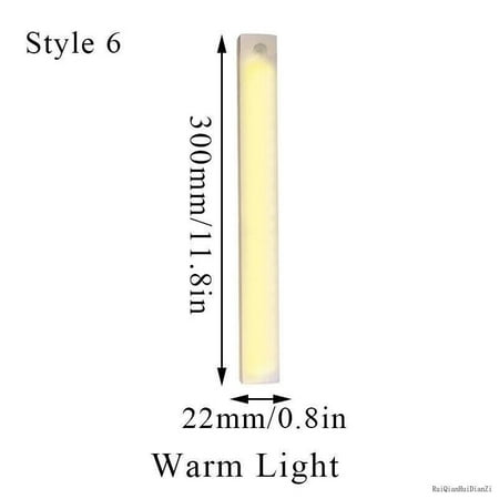 

Wireless LED PIR Motion Sensor Light Cabinet Closet Lamp USB Rechargeable Strip