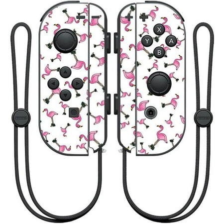 MightySkins NIJOYCO-Cool Flamingo Skin for Nintendo Joy-Con Controller Wrap Cover Sticker - Cool Flamingo