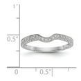 thumbnail image 7 of 14K White Gold Ring Band Wedding Diamond Round, 7 of 7