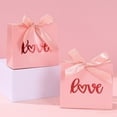 thumbnail image 4 of 10-Pack Valentine's Day Gift Boxes, Hot Stamping Love Ribbon Favor Boxes, Holiday Party Decoration Boxes, Charming "Love" Design Ideal for Valentine's Gifting, 4 of 6
