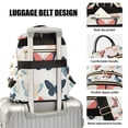 thumbnail image 3 of FORMRS Mini Backpack Purse for Women Travel Daypack Casual Shoulder Bag, Beige Butterflies, 3 of 7