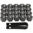 thumbnail image 2 of Juego de 20 tapas para tuercas de rueda de 17 mm con juego de herramientas de extracción negras, cubiertas universales para tuercas de neumáticos de coche Kuyhfg Bienvenido a Kuyhfg, 2 of 5