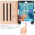 thumbnail image 2 of Étui pour iPad Pro 9.7 - AmPm Étui Folio en Cuir avec Support pour Apple iPad Pro 9.7 Pouces 2016, avec Angles de Vision Multiples, Poche pour Carte de Documents (Noir), 2 of 8