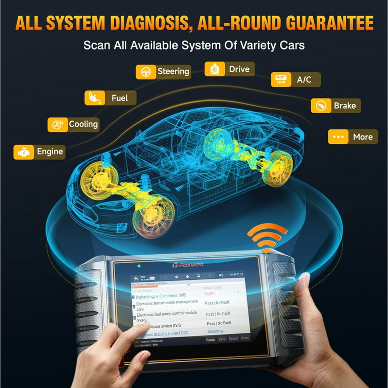 Foxwell Automotive NT726 OBD2 Vehicle Diagnostic Tool with 12