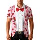 thumbnail image 2 of Blusa y camisa hawaiana de manga corta con cuello vuelto para hombre, camisa unisex informal de verano para playa, de manga corta con botones, ropa estampada divertida, blusa para hombre, 2 of 9