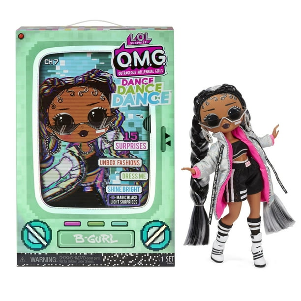 Lol Surprise Omg Dance Dance Dance B Gurl Fashion Doll With 15 Surprises Including Magic Blacklight Shoes Hair Brush Doll Stand And Tv Package For Girls Ages 4 Walmart Com Walmart Com