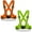 Green & Orange, variant on HANCELANT 2 Piece Adjustable Safety Security High Visibility Reflective Vest Gear Stripes Jacket