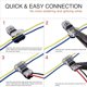 thumbnail image 4 of Conectores de Cable en T para Cables de 14 A 18 AWG, Sin Pelado de Cables, Conectores de Cable de 3 Vías Combinados, Conectores de Empalme de Cables, Paquete de 36, 4 of 8