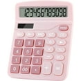 thumbnail image 1 of Cute Kids' Desktop Basic Calculator - Dual Power: Solar & Battery Operated - 4 Basic Functions & Essential Financial Calculations - Large Buttons & 12-Digit Large Display - Ideal for Office, Home, 1 of 6