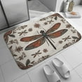 thumbnail image 4 of Bath Rug 19.7"x31.5" Absorbent Memory Foam Bathroom Mat Cover Floor Rug Dragonfly Print Boho Rug Kitchen Rugs, 4 of 7