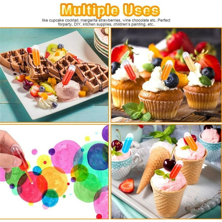 100 PCs 4ml Plastic Pipetten Cupcake Pipetten Squeeze Transfer Pipetten Geschikt voor Chocolade, Cupcakes, Aardbeien