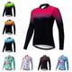 thumbnail image 2 of 2021 Maillot de ciclismo de manga larga para mujer, maillot de bicicleta de carretera, MTB, camiseta de bicicleta de carretera, maillot de carreras, blusa para niñas, tops de otoño y primavera, rojo, 2 of 5