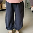 thumbnail image 2 of CHEEREAM Girls' Athletic Pants Little Girls Boys Soild Harem Long Trousers Casual Dance Joggers Sports Pants Elastic Waisted for 2-7 Years, 2 of 4