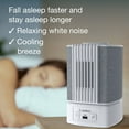 thumbnail image 3 of Lasko 8" SlumberBreeze 2-in-1 Personal Fan with White Noise, White, SB101, 3 of 15