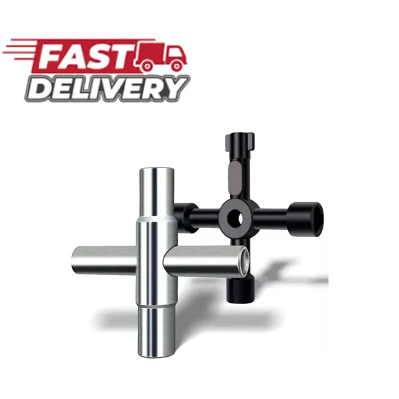 4-Way Sillcock Key For Outdoor Water Faucet Valves Residential Commercial ?????