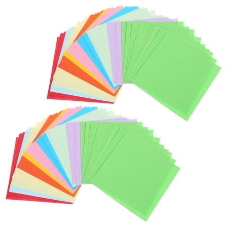 WEUVEB 500Sheets Multicolor Construction Paper Square Origami Folding for DIY Projects