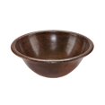 thumbnail image 2 of Premier Copper Products BSP2-LR17RDB 17 in. Copper Drop In Bathroom Sink with Tru Widespread Faucet, 2 of 4