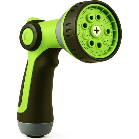 Garden Hose Nozzle – 8-Pattern Hose Sprayer with Thumb Control – Watering Tool for Garden, Car Wash, Lawn Care & Pet Shower