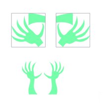 JIhuahe Halloween Night Light Stickers with Horror Eyes and Fluorescent Emoji for Scene Decoration on Windows and Walls, Glow in the Dark Decor,D