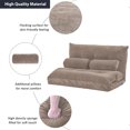 thumbnail image 3 of Harper & Bright Designs Floor Lazy Sofa Bed with Two Pillows, Floor Sofa Chair, Floor Futon Sofa Bed, Folding Video Gaming Lounger Chair, Adjustable Folding Futon Sofa Bed, 3 of 11