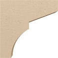 thumbnail image 3 of 4"W x 16"D x 16"H Thin Monterey Rough Cedar Woodgrain TimberThane Corbel, Primed Tan, 3 of 6