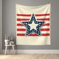 thumbnail image 5 of ZNDUO Rock American Stars Flag Pattern Wall Tapestry, Tapestries for Living Room Bedroom Dorm Classroom Office Decor 60x51 Inch, 5 of 8