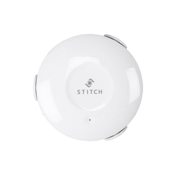 Monoprice Wireless Smart Water Leak/Flood Sensor - White with Probe and Alarm, No Hub Required (Supports IFTTT) - From STITCH Collection