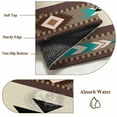 thumbnail image 2 of Southwest Geometric Bathroom Rug Washable 2x3 Entryway Rug Non Slip Brown Mexican Aztec Boho Tribal Front Door Mat Low Pile Indoor Doormat Throw Floor Carpet for Kitchen Bedroom Entrance, 2 of 8