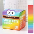 thumbnail image 4 of AKEGAMN Clearance! Clear Sticky Notes 105 Sheets/Roll Self Adhesive Translucent Clear Sticky Notes For Planner Diary School Teacher Student [Transparent Design]: Compared to traditional sticky notes, 4 of 4