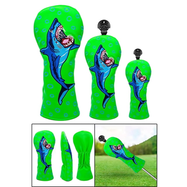 Funda para palos de golf shamjiam PU Head Cover con No Tag Case para UT Headcover 1 3 UT verde