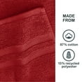 thumbnail image 5 of Mainstays Performance Cotton Bath Towel, Super Soft Quick Dry Fade Resistant, Solid Red, 5 of 8