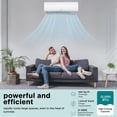 thumbnail image 2 of SereneLife Système de Climatisation et de Chauffage Mini-Split 12 000 BTU, Unités Murales 115 V pour Intérieur et Extérieur avec Wi-Fi, Trousse d'Installation Incluse pour la Maison, le Bureau et la Chambre, Couverture jusqu'à 550 Pi2, 2 of 7