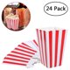 thumbnail image 1 of NUOLUX 24pcs Popcorn Boxes Holder Containers Cartons Paper Bags Stripe Box for Movie Theater Dessert Tables Wedding Favors (Red), 1 of 4