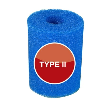 

Leke Pool Filter Cartridge Swimming Pool Filter Foam Cartridges Replacement Sponge Reusable Washable Filter Sponge Cleaner Compatible with Intex Type II Cleaning Replacement