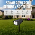 thumbnail image 3 of Bell + Howell Bionic Black 1 Pc Solar Motion Activated 500 Lumen Outdoor Security Spotlight Easy Care, 3 of 8