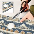 thumbnail image 6 of Yayeee Faucet Mat for Kitchen Sink 14.7" Diatomite Long Splash Guard Pad, Winter Village, 6 of 7