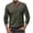 Army Green, variant on Fall Shirts for Men Men Casual Solid V-neck Long Sleeve Pullover Breathable Shirt Blouse Tops