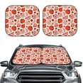 thumbnail image 2 of Balery 2 Piece Hand Drawn Tomatoes Car Windshield Sun Shade|Foldable Front Windshield Shade for Car Front Window for Most Sedans SUV Truck-Medium, 2 of 7
