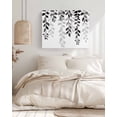 thumbnail image 3 of Grey Ombre Botanical Wall Art for Living Room,Canvas Picture Wall Decor for Bathroom Bedroom,Watercolor Gray Pastoral Leaf Painting Artwork for Office Kitchen Hallway Dining Room Home Decor 12"x16", 3 of 8