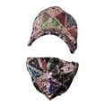 thumbnail image 2 of PRETXORVE Home Decor, Room Decor, Sequin Baseball Cap and Shiny Sequin Face Mask Set Adjustable Mesh Cap Breathable Baseball Cap Travel Baseball Cap and Cap, 2 of 6