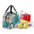 thumbnail image 4 of Disketp Watercolor Sea Turtle Lunch Bag for Women Men, Leakproof Thermal Cooler Sack Food Handbags Case High Capacity forTravel Work School Picnic, 4 of 5