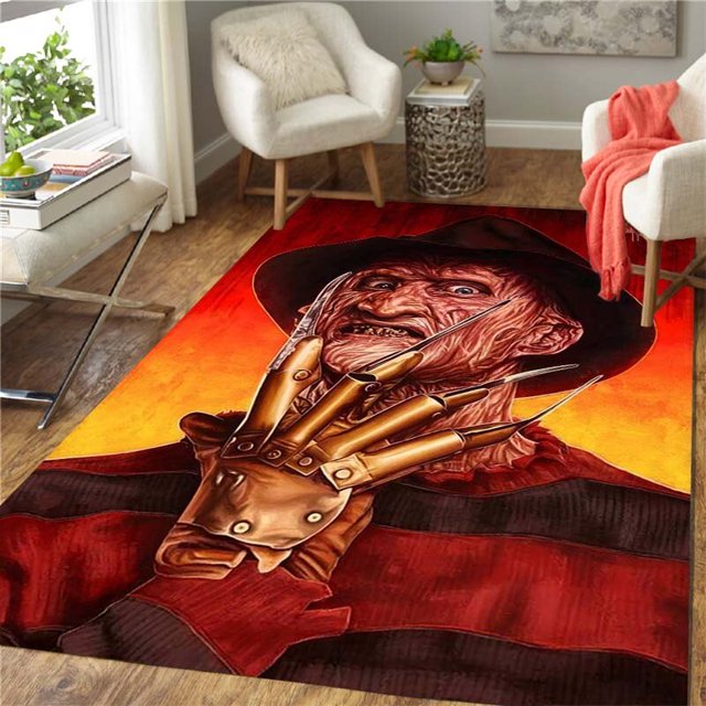 Serie de terror alfombra antideslizante decoración del hogar sala de estar sofá mesa silla cojín80 cm por 120 cm80 cm por 120 cm zhangmengya unisex