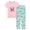 Donut Disturb (Short Sleeves & Pants), variant on Little & Big Girls Tie Dye Pink Purple Blue Swirl Pajamas Long Sleeves & Pants 2-Piece Clothes Set Cute Pink Pjs Size 10