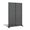 Black, variant on Chiccushion Privacy Screen Freestanding Outdoor, 72" H x 45.5" W Decorative Privacy Screen Panels Fence, Black-Louvered