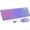 Purple, variant on Wireless Keyboard and Mouse Combo, RGB Backlit, Rechargeable & Light Up Letters, Full-Size, 2.4GHz Quiet Keyboard Set (Black)