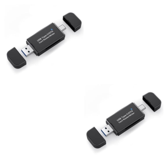 Matsuzay Lector de tarjetas Adaptador de memoria USB Splitter Multipropósito Alta eficiencia Lectores de tarjetas inteligentes multifuncionales Type1 NO1